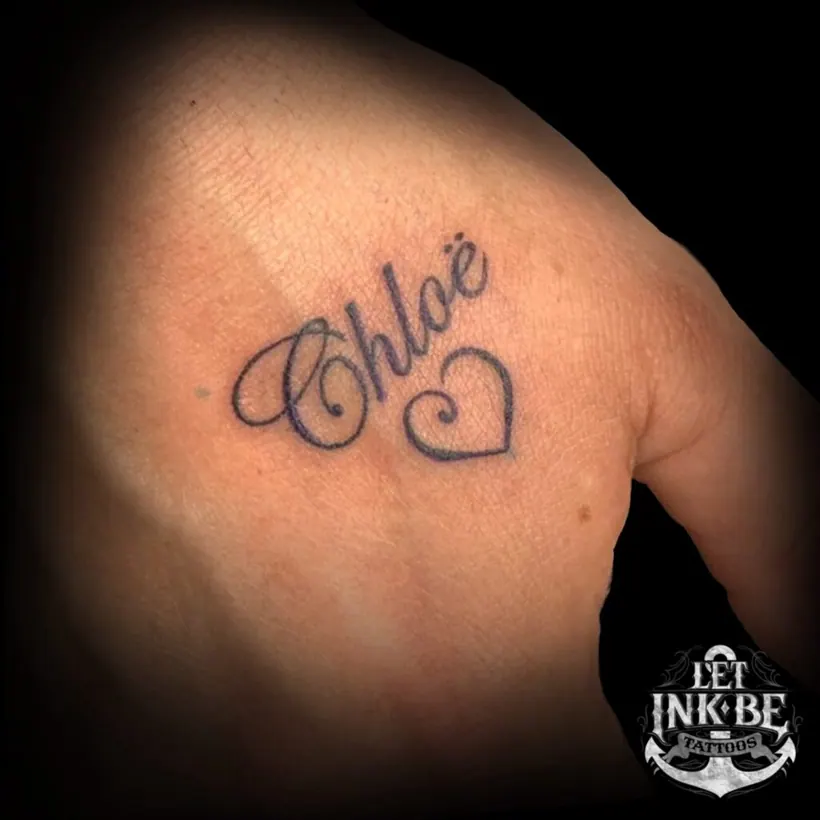 name tattoo black and grey