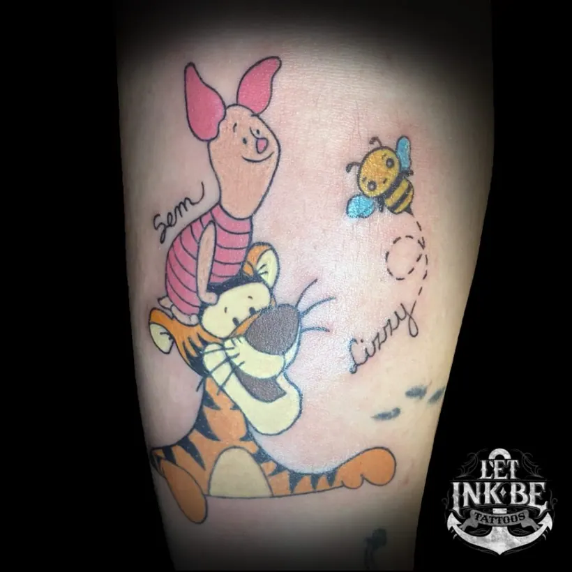 newschool tattoo winne the pooh