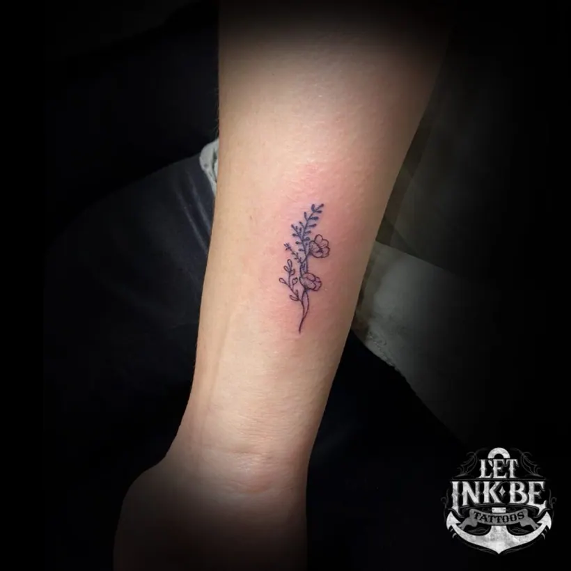 geboortebloem tattoo