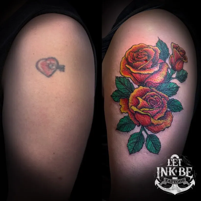 roos cover up tattoo kleur