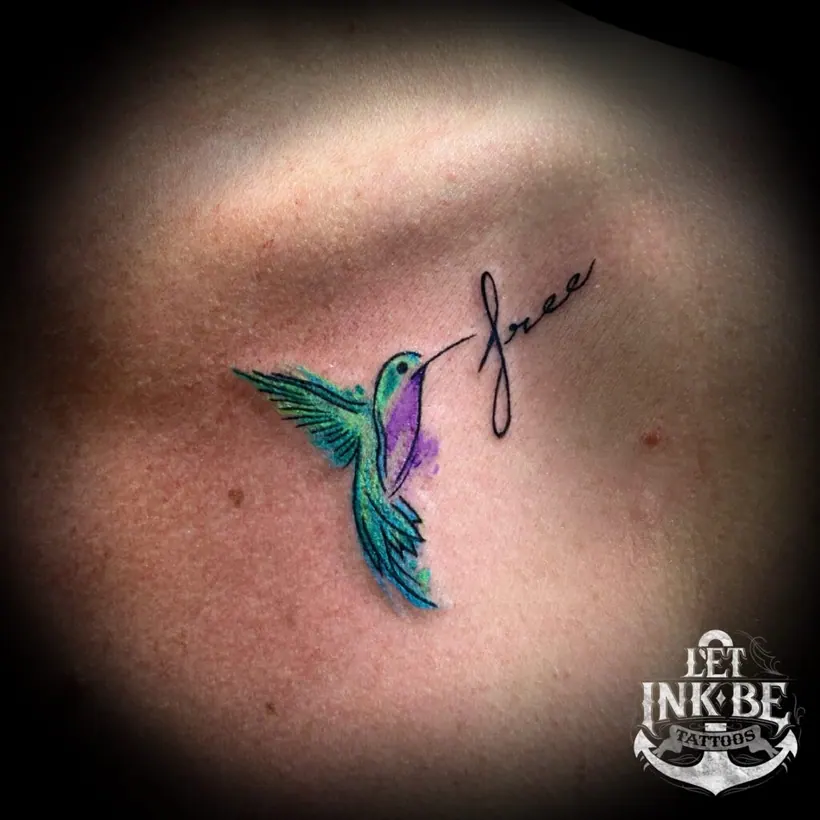 animal tattoo kolibri