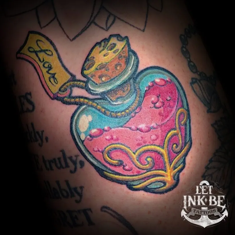 newschool tattoo love potion